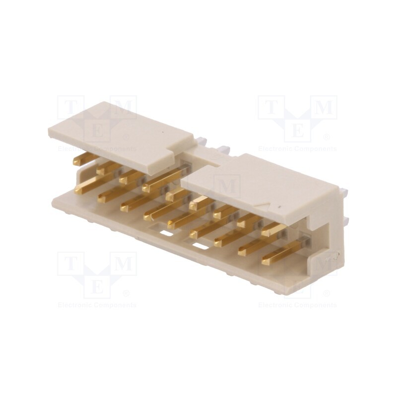 1 pcs x Amphenol Communications Solutions - 98414-F06-18ULF - Socket, wire-board, male, Minitek, 2mm, PIN: 18, THT, on PCBs, 2A