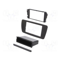 1 pcs x ACV - 281328-06-6-0 - Radio frame, Seat, 2 DIN, dark grey