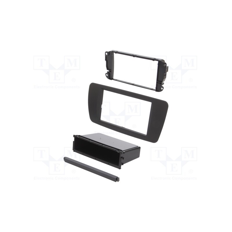 1 pcs x ACV - 281328-06-6-0 - Radio frame, Seat, 2 DIN, dark grey