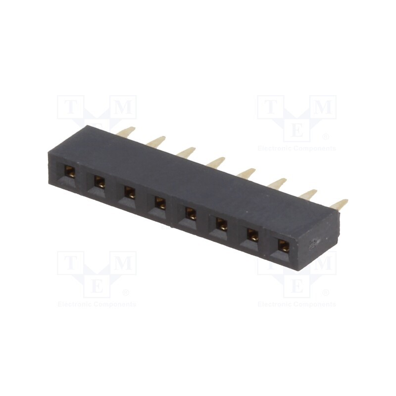 1 pcs x NINIGI - ZL305-08 - Socket, pin strips, female, PIN: 8, straight, 2.54mm, THT, 1x8, L3mm