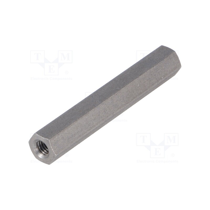 10 pcs x DREMEC - 146X45 - Screwed spacer sleeve, 45mm, Int.thread: M4, hexagonal