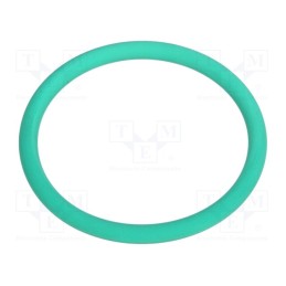 10 pcs x HUMMEL - 1.321.2500.58 -AS - O-ring gasket, FPM, Thk: 2mm, Øint: 22mm, M25, green, -40÷200°C