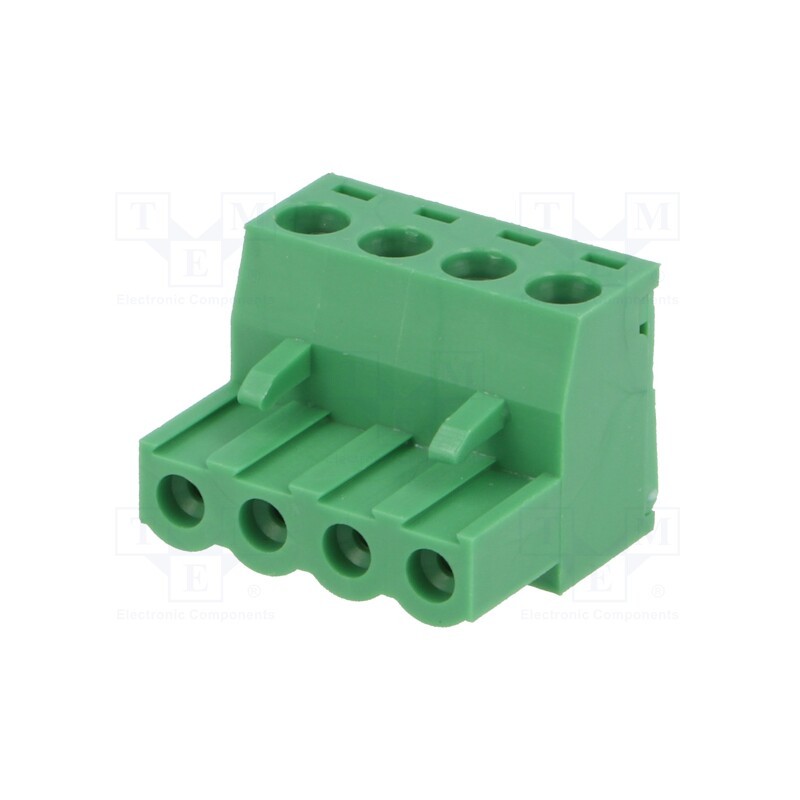 1 pcs x NINIGI - TBW-5-4P/GN - Pluggable terminal block, Contacts ph: 5.08mm, ways: 4, straight