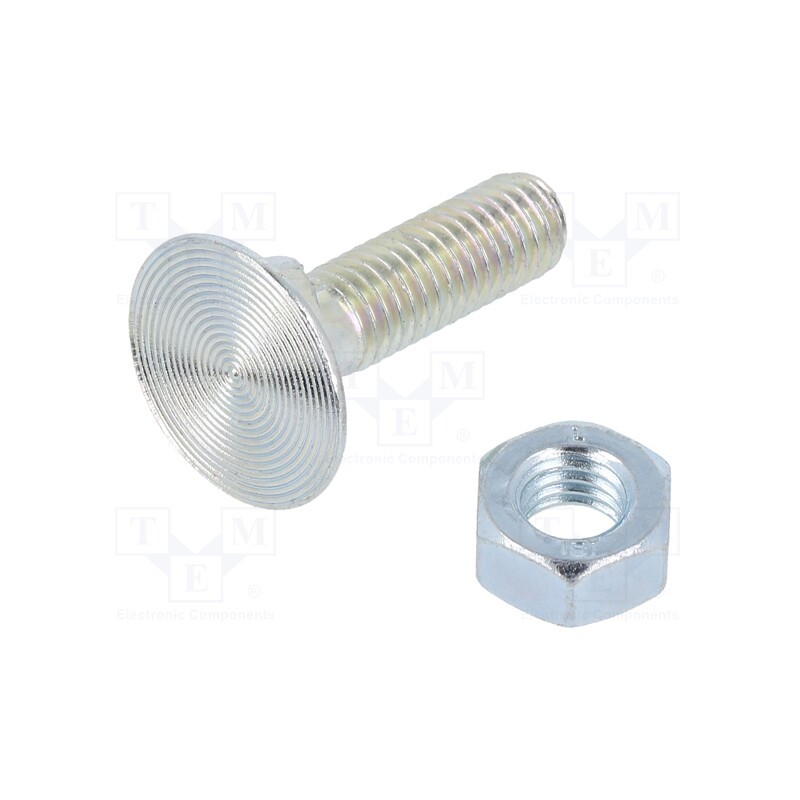 10 pcs x BOSSARD - 1103806 - Screw, with double fins,with flange nut, M8x30, 1.25, Head: flat
