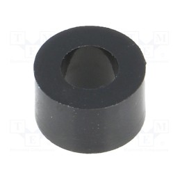 10 pcs x DREMEC - 3810/5.2X06 - Spacer sleeve, cylindrical, polyamide, L: 6mm, Øout: 10mm, black