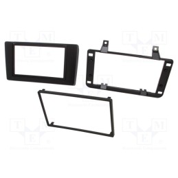 1 set x 4CARMEDIA - Spacer ring, MDF, 165mm, Subaru, impregnated,varnished, 2pcs.