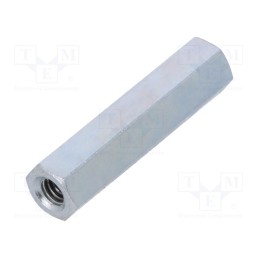 10 pcs x DREMEC - 126X30 - Screwed spacer sleeve, 30mm, Int.thread: M4, hexagonal, steel