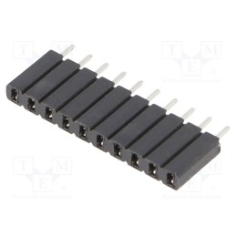 1 pcs x FISCHER ELEKTRONIK - BL1.10Z - Socket, pin strips, female, PIN: 10, straight, 2.54mm, THT, 1x10