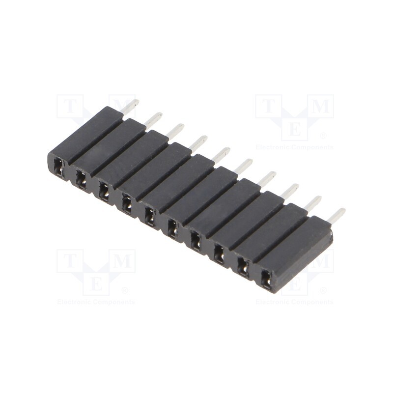 1 pcs x FISCHER ELEKTRONIK - BL1.10Z - Socket, pin strips, female, PIN: 10, straight, 2.54mm, THT, 1x10
