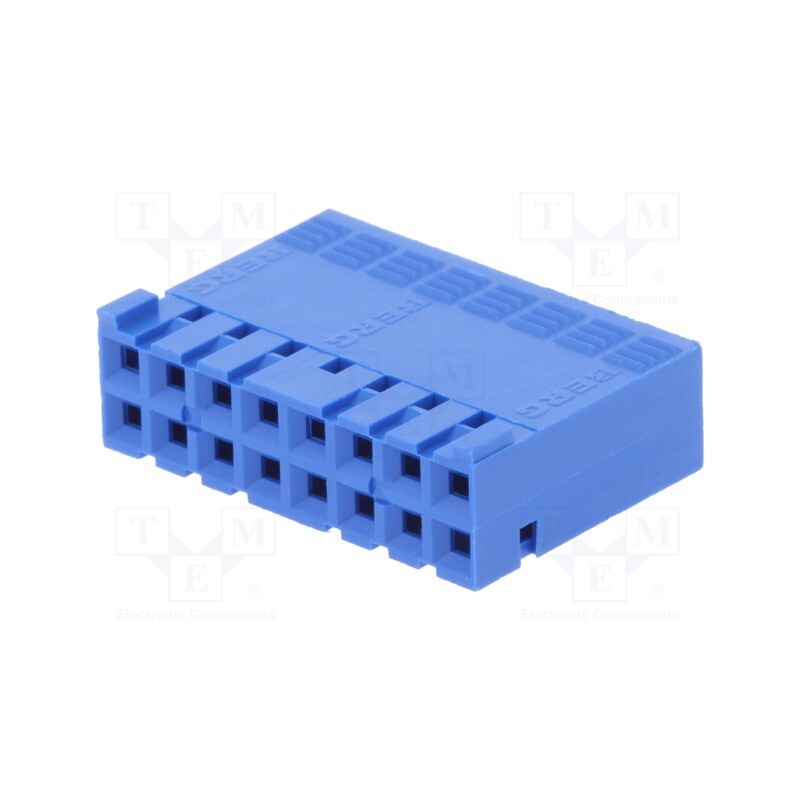 1 pcs x Amphenol Communications Solutions - 65239-008LF - Plug, wire-board, female, Dubox®, 2.54mm, PIN: 16, w/o contacts