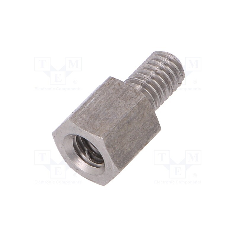 10 pcs x DREMEC - 249X10 - Screwed spacer sleeve, 10mm, Int.thread: M6, Ext.thread: M6