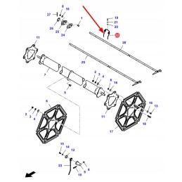 La323289750 agco reel spring finger