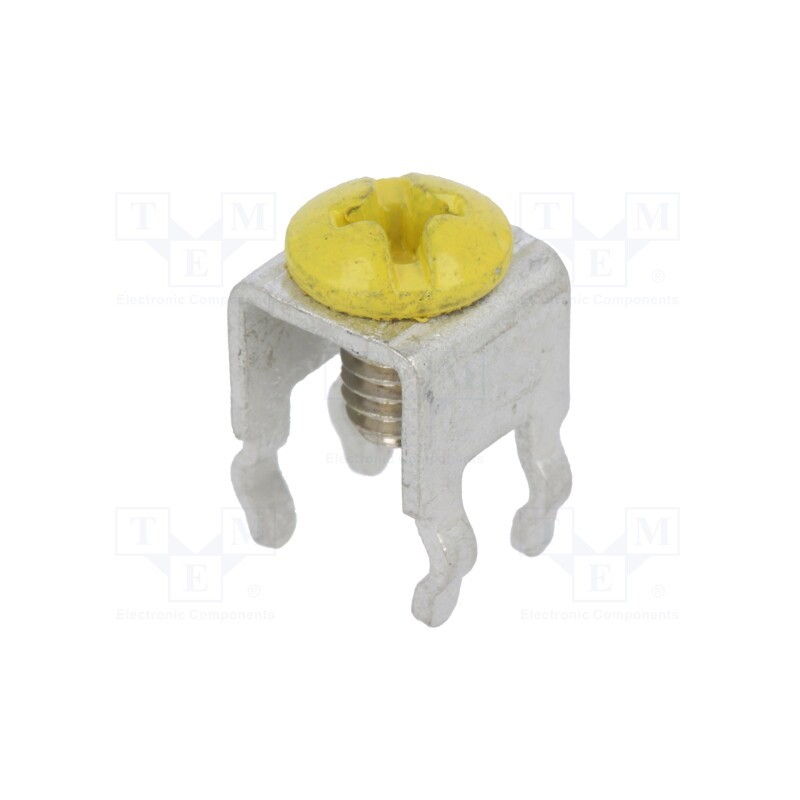 1 pcs x KEYSTONE - 01/07/7797 - Terminal: screw terminal, THT,screw terminal, yellow, 7x5mm