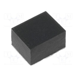 10 pcs x FIX&FASTEN - FIX-SF-090855 - Self-adhesive foot, H: 5.5mm, black, rubber, W: 9.6mm, L: 8mm
