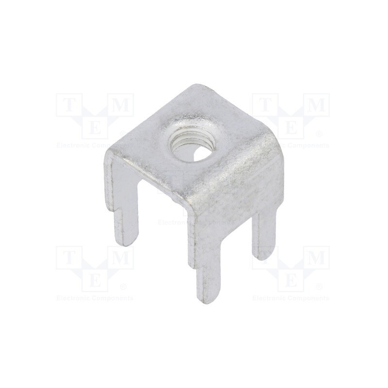 1 pcs x FIX&FASTEN - PCB-66-M3 - Terminal: screw terminal, screwless, THT,screw terminal, brass