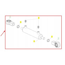 100773297 axle steering actuator
