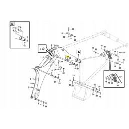 Bolt washer for Volvo backhoe loader