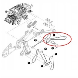 Puller belt new holland 84075635 gates