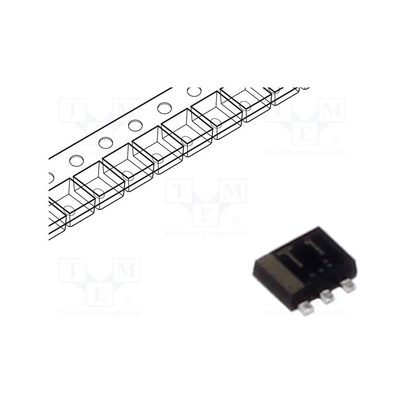 5 pcs x ROHM SEMICONDUCTOR - EMT1T2R - Transistor: PNP x2, bipolar, 50V, 0.15A, 150mW, SOT563