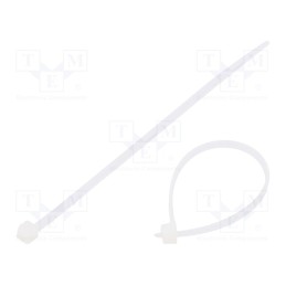 1000 pcs x BM GROUP - BMB1025M - Cable tie, L: 100mm, W: 2.5mm, polyamide, 80N, natural, Ømax: 20.5mm