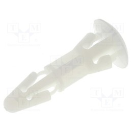 10 pcs x KSS WIRING - RS10 - Assembly stud, polyamide, L: 9.8mm, snap fastener, natural