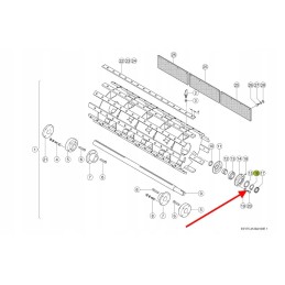 610338 00 washer with the nose of the threshing drum