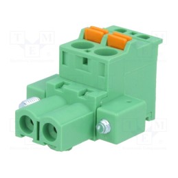 1 pcs x DEGSON ELECTRONICS - 2EDGKDBM-5.08-02P-14-00AH - Pluggable terminal block, 5.08mm, ways: 2, angled 90°, plug, green