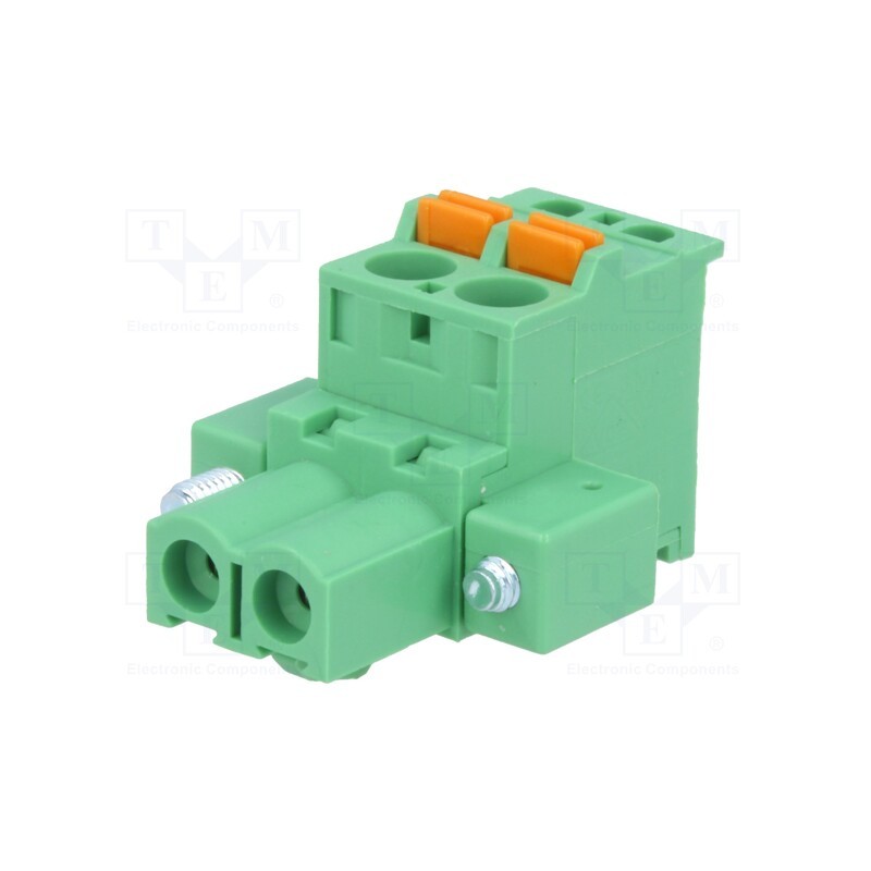 1 pcs x DEGSON ELECTRONICS - 2EDGKDBM-5.08-02P-14-00AH - Pluggable terminal block, 5.08mm, ways: 2, angled 90°, plug, green