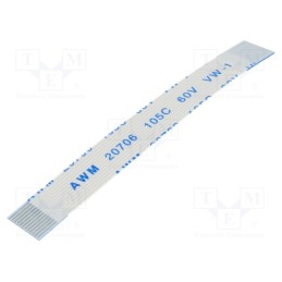 1 pcs x Global Connector Technology (GCT) - 05-12-A-0050-A-4-06-4-T - FFC cable, Cores: 12, Cable ph: 0.5mm, contacts on the sam