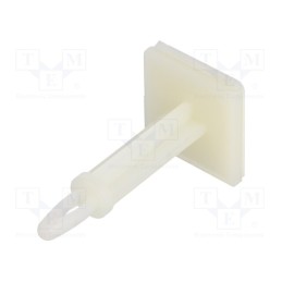 10 pcs x DREMEC - 8GB07V41008 - PCB distance, polyamide, L: 25.4mm, self-adhesive,snap fastener