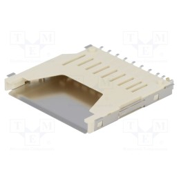 1 pcs x Amphenol Communications Solutions - GSD090012SEU - Connector: for cards, SD, without ejector, SMT