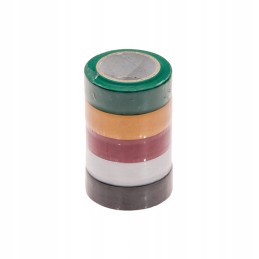 Insulating tape, various colors, 6 pieces, 5 meters each