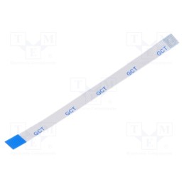 1 pcs x Global Connector Technology (GCT) - 05-08-D-0076-A-4-06-4-T - FFC cable, Cores: 8, Cable ph: 0.5mm, L: 76mm, 60V, Platin