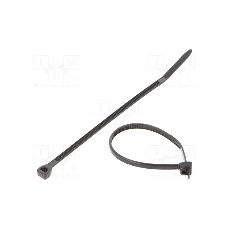 1000 pcs x PANDUIT - PLT.7M-M0 - Cable tie, L: 79mm, W: 2.3mm, polyamide, 80N, black, Ømax: 17mm
