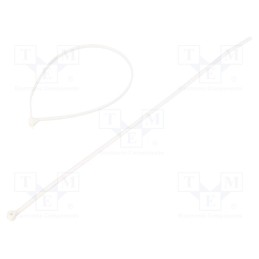 1000 pcs x ABB - 7TAG009570R0000 - Cable tie, with a metal clasp, L: 203mm, W: 2.54mm, 80N, white