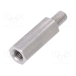 10 pcs x DREMEC - 2413X35 - Screwed spacer sleeve, 35mm, Int.thread: M8, Ext.thread: M8