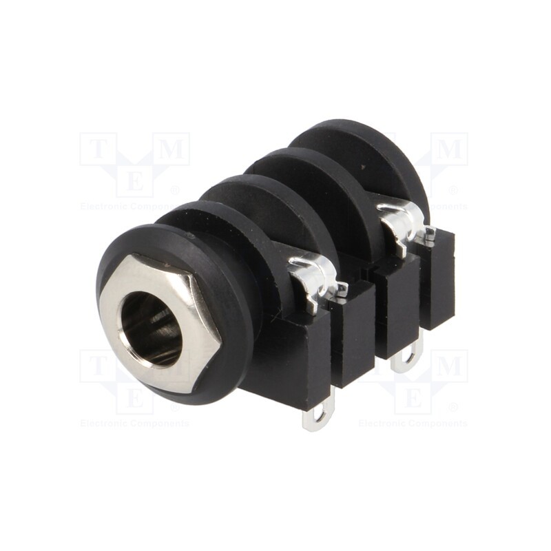 1 pcs x AMPHENOL - ACJM-IHS - Socket, Jack 6,3mm, female, mono,with double switch, ways: 2