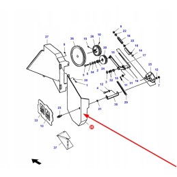 La323567850 chaff spreader drive cover