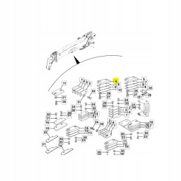 Extension slide 22mm thick jcb 540 170 331 18846