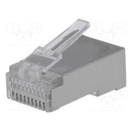 1 pcs x NINIGI - WT-10P-10C-DE - Plug, RJ50, PIN: 10, shielded, gold-plated, Layout: 10p10c, IDC