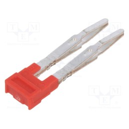 1 pcs x WEIDMu00dcLLER - 1985650000 ZQV 1.5N/2 RD - Comb bridge, ways: 2, red, A series