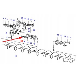 La16043024 screw m8 x 12 8 8