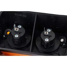 Right front lamp t 25, plastic with a gasket