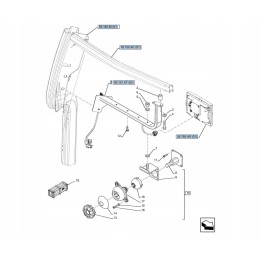 Monitor holder new holland case 84361958 cnh