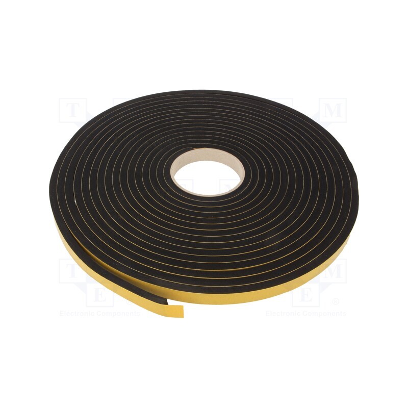 10 m x ROZTOCZE - USPE-16.08 10M - Gasket, EPDM, Thk: 8mm, black, L: 10m, W: 16mm
