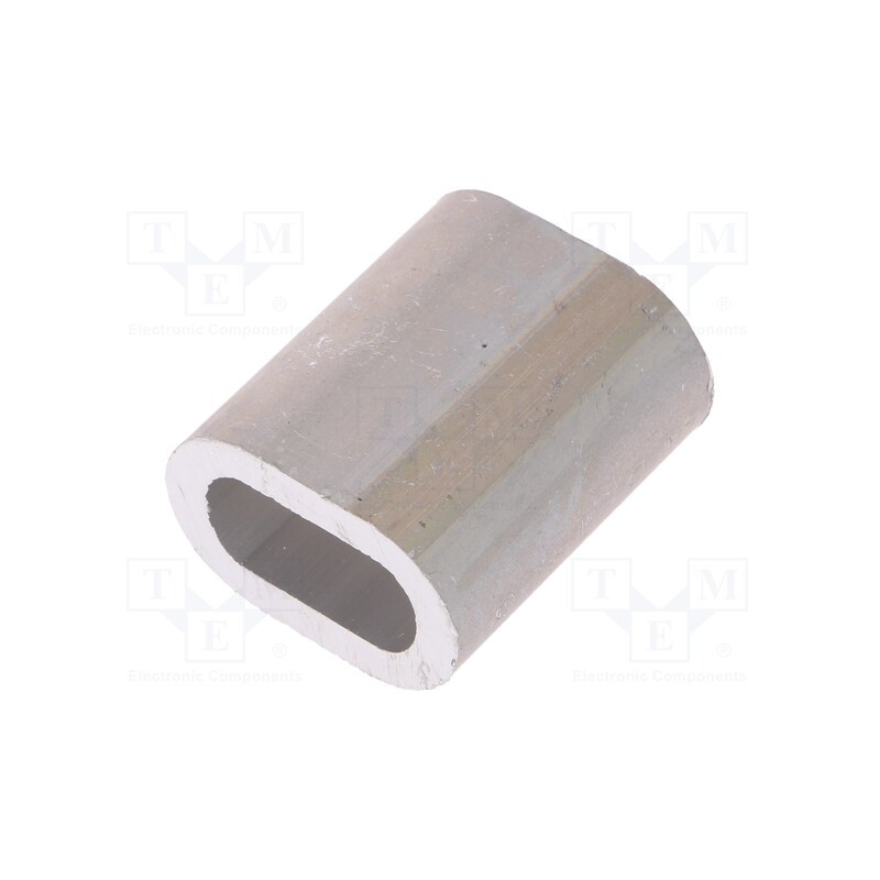 10 pcs x DROMET - ZLA10 - Ferrule, aluminium, for rope, Ørope: 10mm, L: 35mm