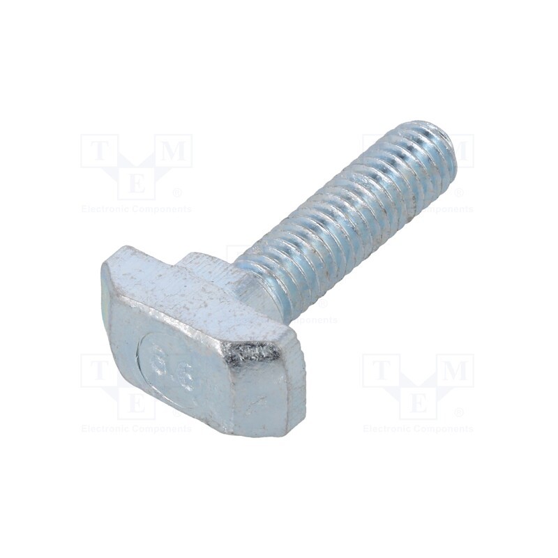 10 pcs x FATH - 096HK0830M0625 - Screw, for profiles, Width of the groove: 8mm, L: 25mm, steel, zinc
