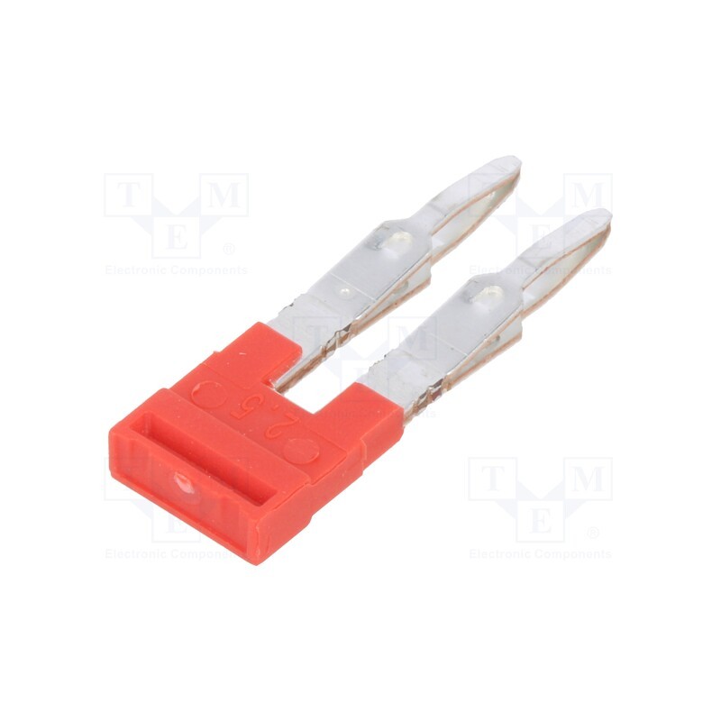 1 pcs x WEIDMu00dcLLER - 2108470000 ZQV 2.5N/2 RD - Comb bridge, ways: 2, red, A series