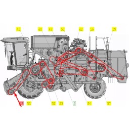100632379 combined V-belt