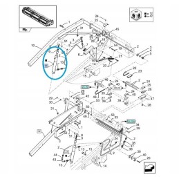 New Holland right reel lifting cylinder